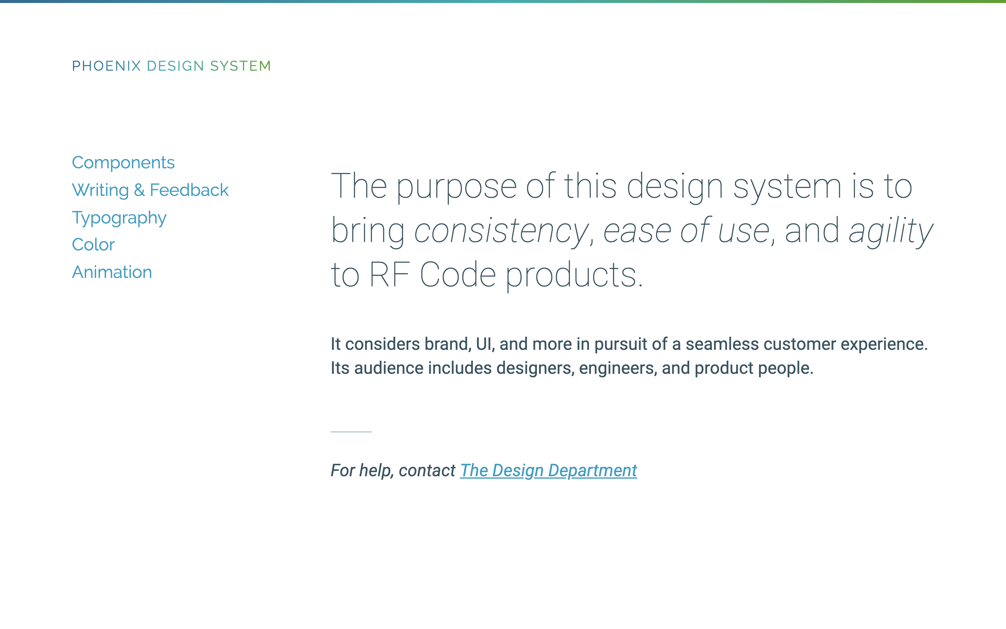 Phoenix design system color