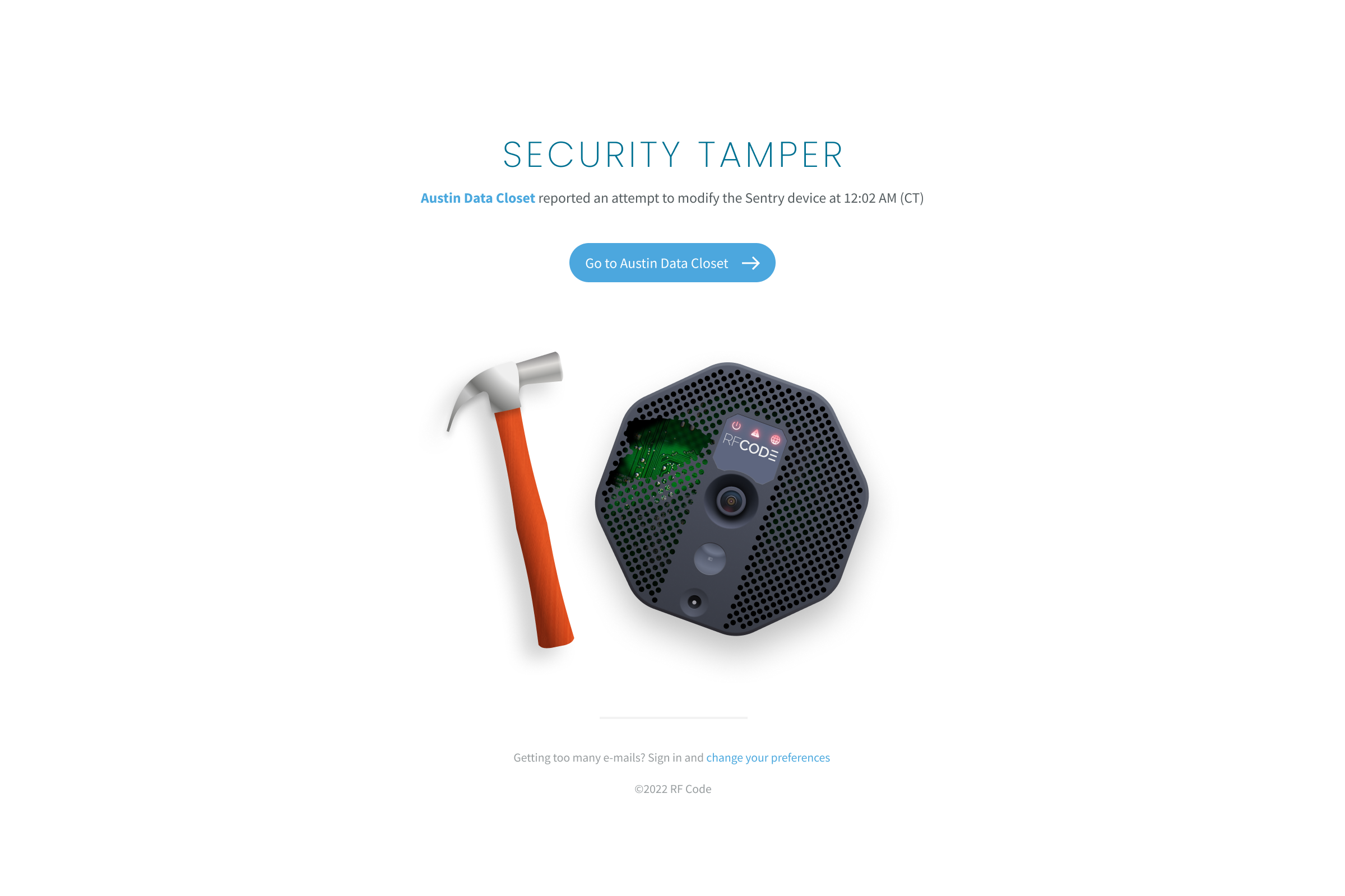 Tamper e-mail