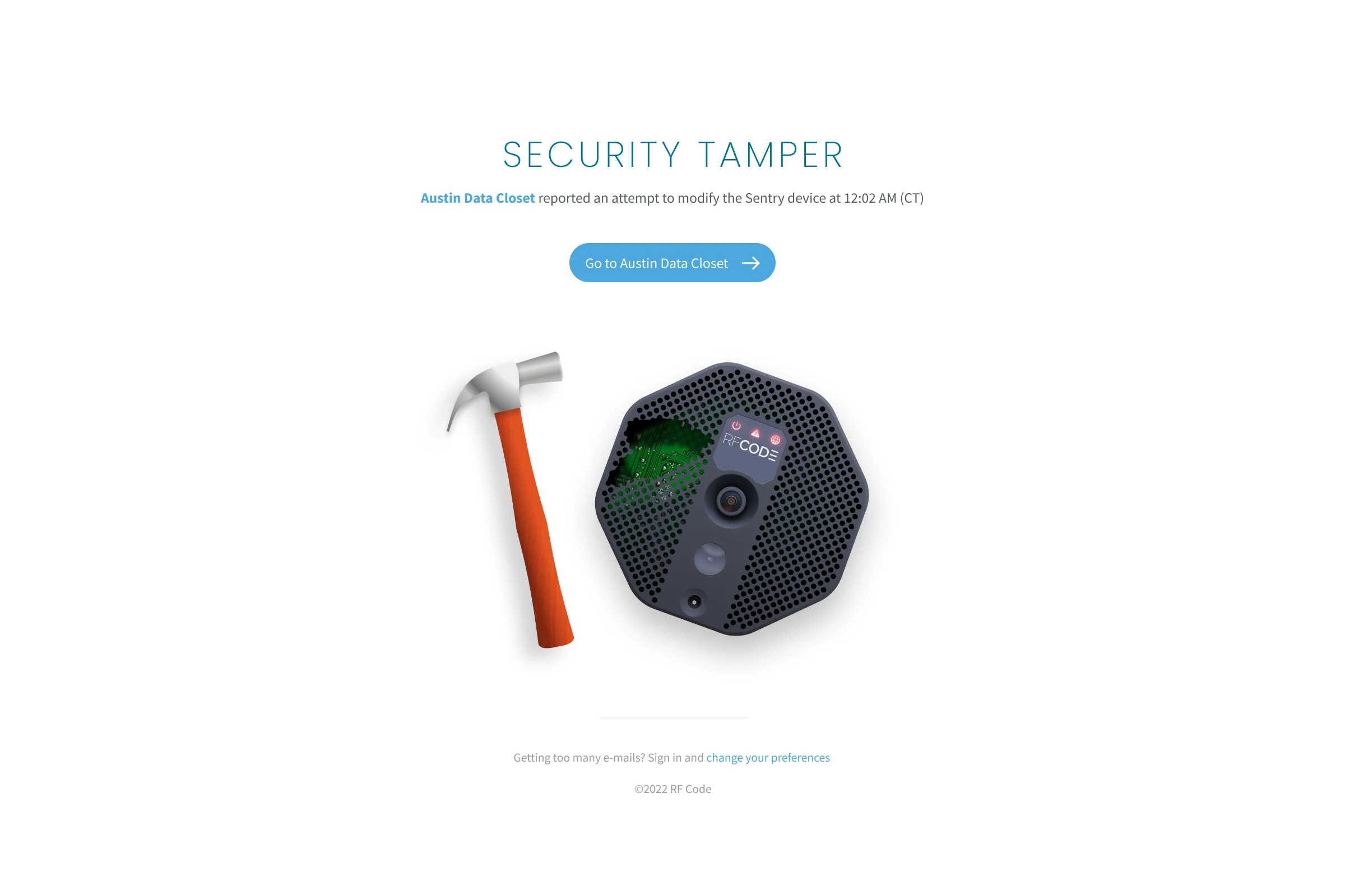 Tamper e-mail